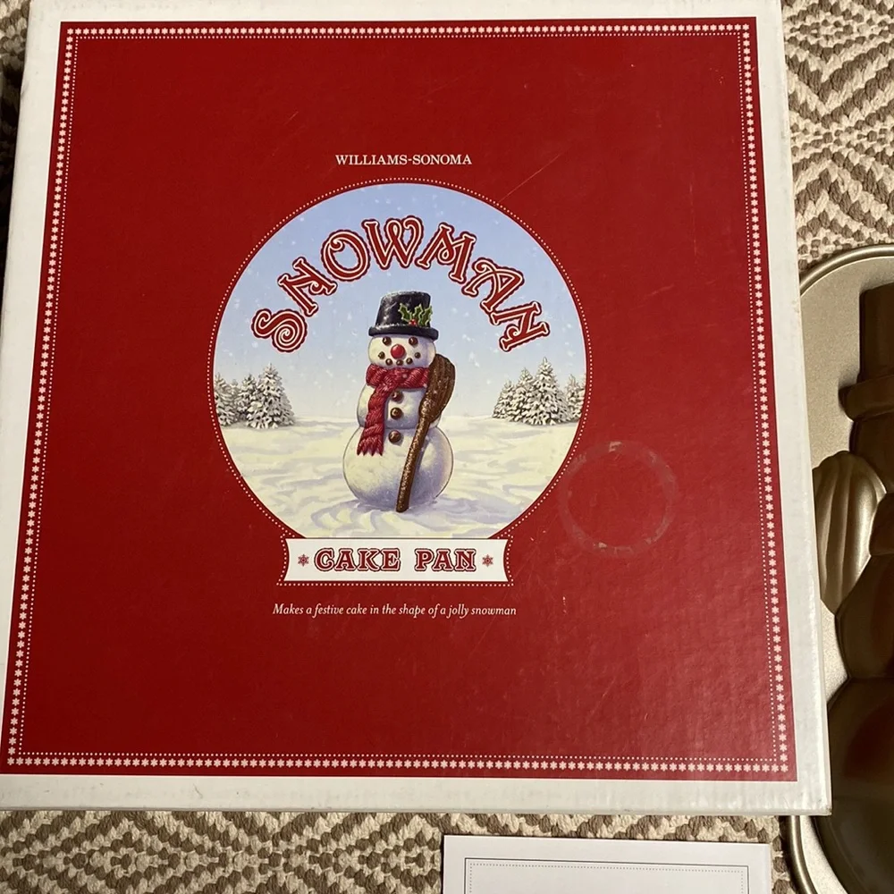 Snowman 3D cake pan Williams-Sonoma